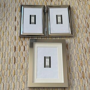 The Silver Shop Silver Plate Diptych and Photo Frame Set